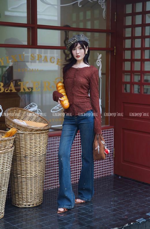 【门店同款】ENJOY秋季时光回廊蕾丝花边上衣 159196877 商品图6