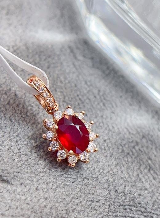 18k金红宝石吊坠 约0.5克拉 商品图3