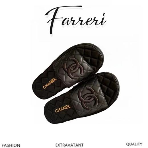 香奶奶春新款厚底羊皮拖鞋 商品图0