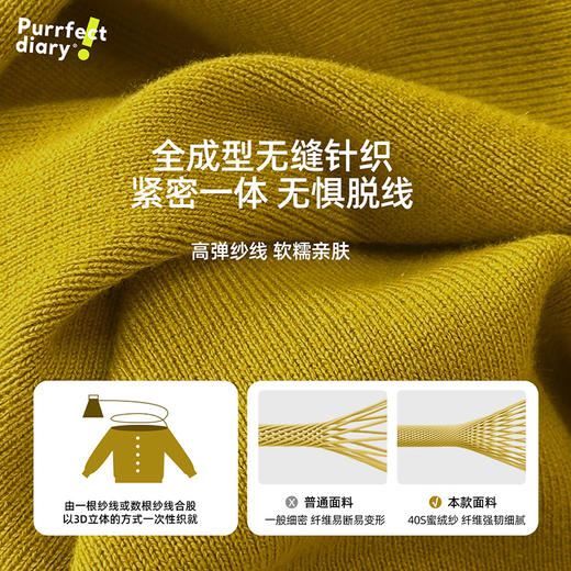 fx-【48S无缝蜜绒纱】儿童撞色线开衫毛衣 PDMY2410 商品图4
