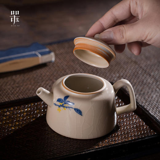 问鼎器度汝窑鹅黄青花金钟壶（蓉桂竞芳）（福寿长春）（翼翼归鸟）（缺货） 商品图1