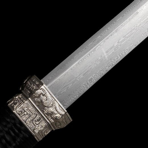 断玉刀 汉唐刀剑 花纹钢唐横刀剑 龙泉沈广隆宝剑 手工一体刀剑 收藏传统刀剑 非遗刀剑 未开刃 商品图5