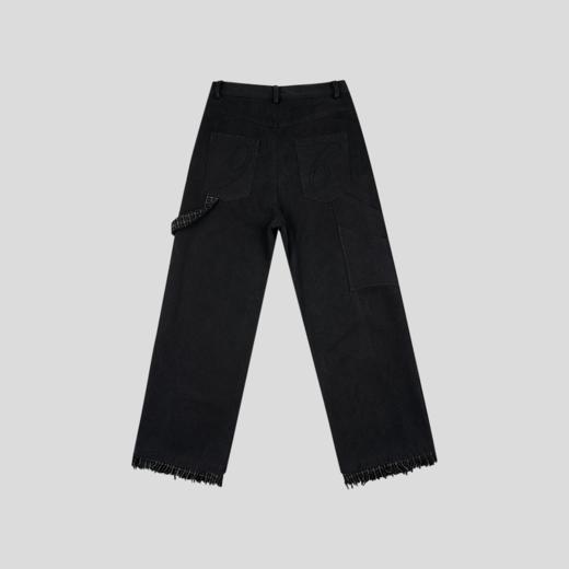 GOODBAI 916 毛边刺绣水洗微喇休闲裤 商品图2