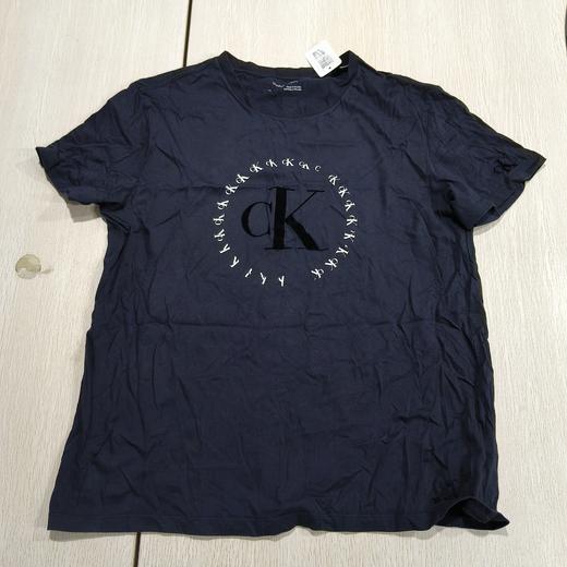 瑕疵Calvin Klein/CK 男士新款LOGO标纯棉休闲圆领短袖T恤 商品图0
