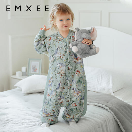 【宝宝安睡】嫚熙婴儿睡袋秋冬羊毛桑蚕丝宝宝儿童防惊跳睡袋 商品图4