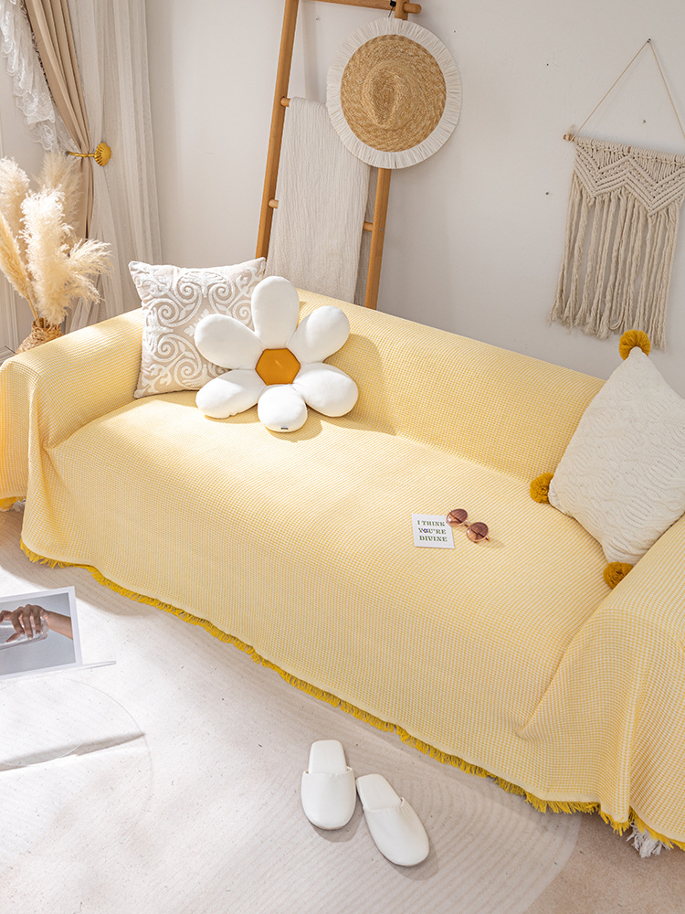 11智贝规格图针织万能沙发巾北欧ins风盖布全盖沙发垫套罩盖