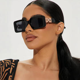 【国庆出游季！墨镜戴起来~】新款欧美太阳镜 女式长方形框 sunglasses眼镜 时尚墨镜男士 开车兜风太阳眼镜 拍照更出片-QQ
