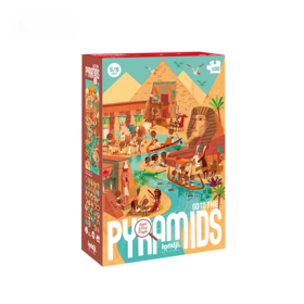 londji 《前往金字塔》拼图 四阶 适合年龄5岁+ 世纪穿越系列 西班牙原装进口 PZ576U