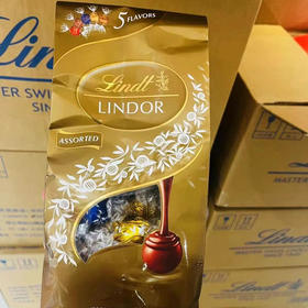 Lindt瑞士莲软心精选巧克力分享装 600克 牛奶 黑巧 榛仁 软心白 软心焦糖口味，难以抗拒的幼滑 软心Lindt/瑞士莲