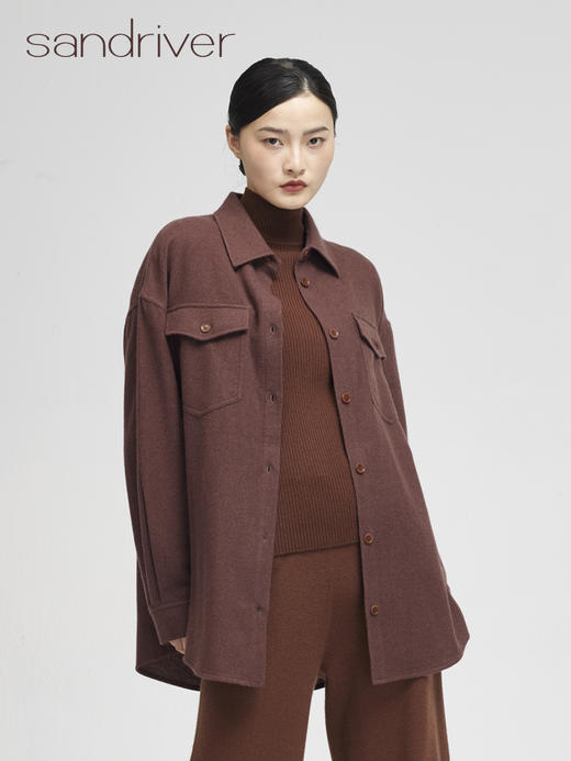 西藏羊绒衬衫男女同款SJF96M322A 商品图0