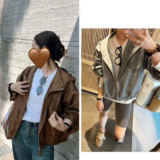 秋季特价🍂2409102   Max 抽绳带帽短外套 商品图0