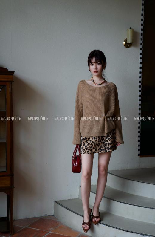 【门店同款】ENJOY秋季时光回廊洋气豹纹短半裙 159396932 商品图6