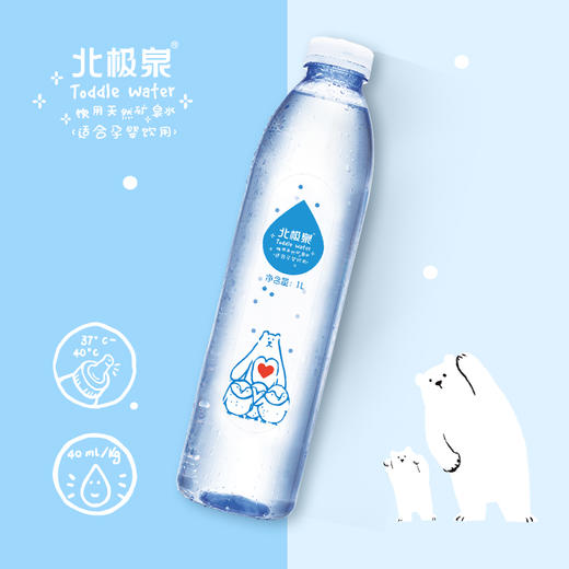 【代发】北极泉孕婴饮用天然矿泉水1Lx6瓶 婴儿水宝宝冲泡奶粉矿物质均衡 商品图3