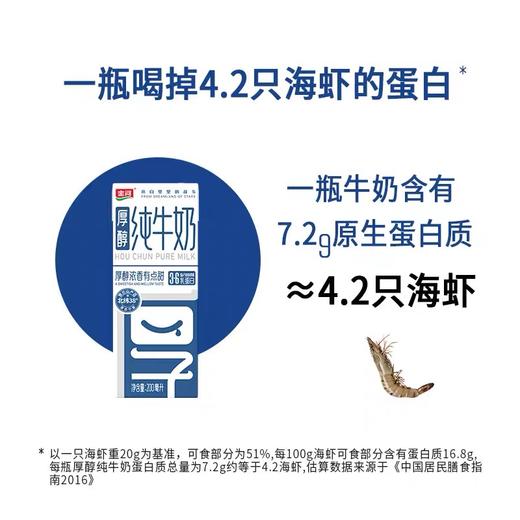 【预售】厚醇纯牛奶200ml*12（KBJ）（仅限福建省内配送，满400元包邮） 商品图3