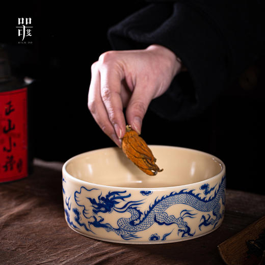 问鼎器度汝窑鹅黄青花鸿瑞壶承(云龙吟)（山水）（缺货） 商品图4