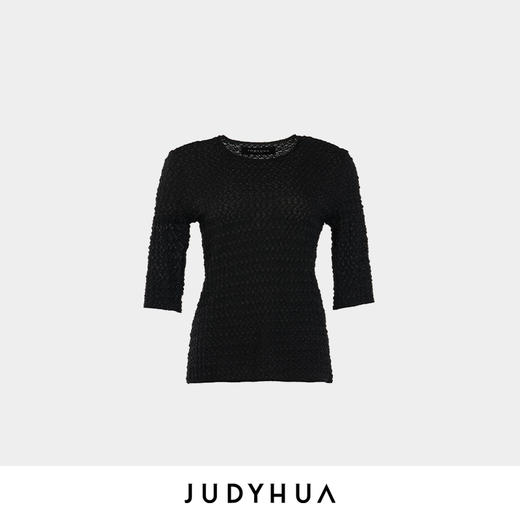 JUDYHUA 苔藓系列肌理短袖上衣 商品图3