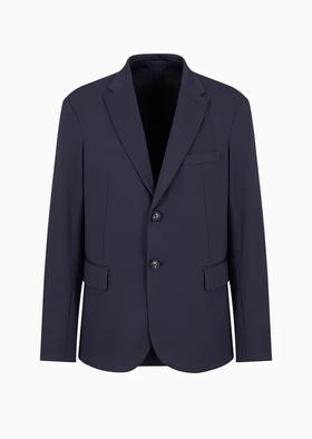 【2024新品特惠秒】Emporio Armani 男士 轻薄款垂顺单西外套 12114