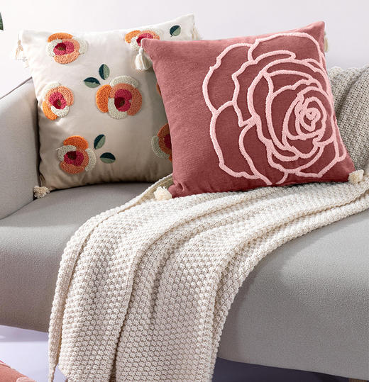 【远梦】远梦柔暖拾光刺绣抱枕 商品图1