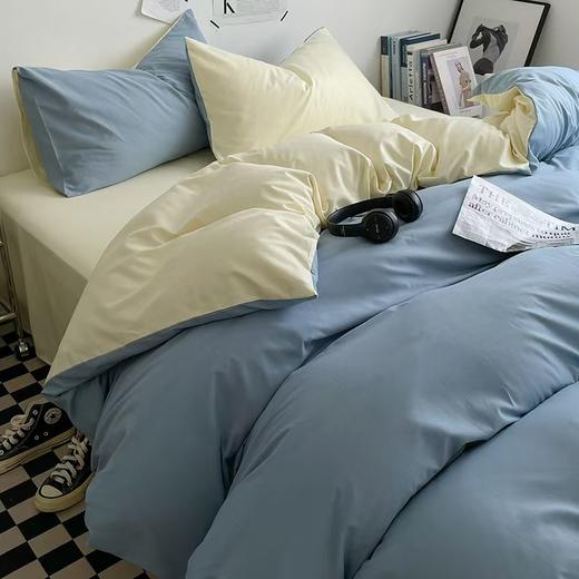 【裸睡级】2024直发良品日式小清新床上水洗棉四件套床单被套床品格子三件套四件套 商品图7