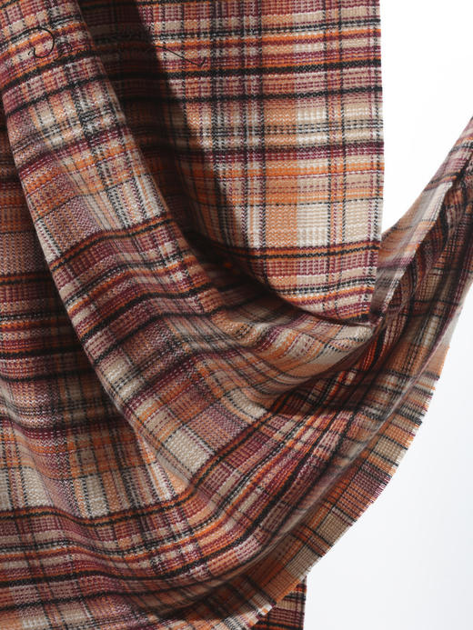 西藏手工格纹披毯SJF96P717N 商品图2