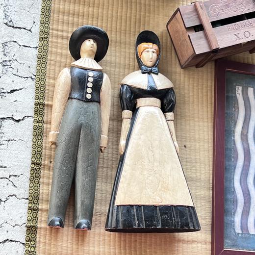 罗马尼亚手绘木雕 大型 一对 商品图0