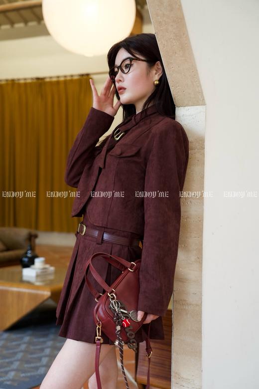 【门店同款】ENJOY秋季时光回廊麂皮绒百褶裙套装 159394865 商品图5