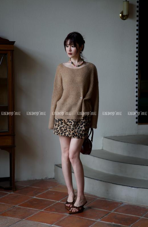 【门店同款】ENJOY秋季时光回廊洋气豹纹短半裙 159396932 商品图7