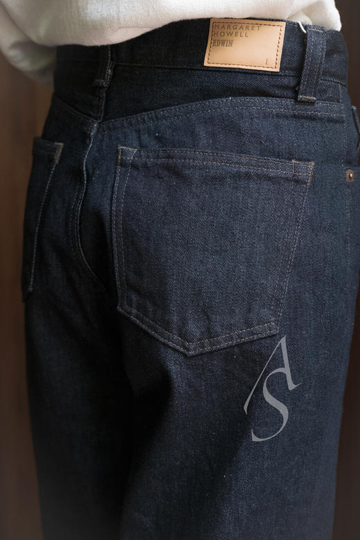 Margaret Howell  日版靛蓝色EDWIN联名牛仔裤 商品图3