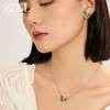 ZEGL设计师梦蝶系列贝母蝴蝶项链女款2024新款轻奢小众锁骨链饰品 商品缩略图2