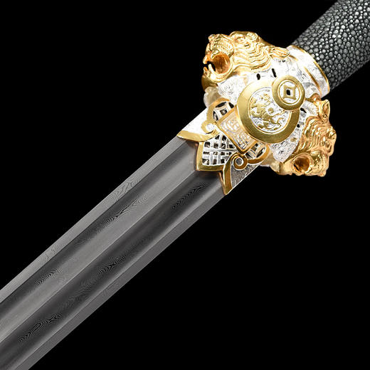 寅虎剑 十二生肖宝剑 生肖剑 花纹钢宝剑 龙泉沈广隆宝剑 未开刃 商品图3