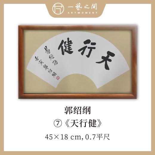 （一）郭绍纲书法原作 每张尺寸45x18cm横幅 扇面吉语 《百卉含英》《天行健》《居安思危》等7张 全部已装框 手写手书纸本宣纸   【限量特供 现货包邮】 商品图6