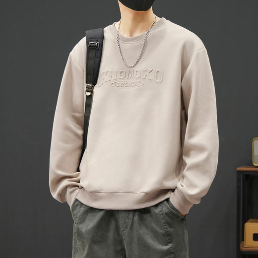 【新款DYY】大依优型大码圆领卫衣男宽松休闲上衣胖子加肥加大男士潮流 商品图1