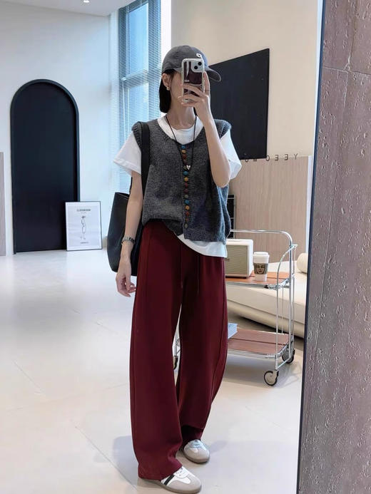 彩扣针织马甲 商品图4