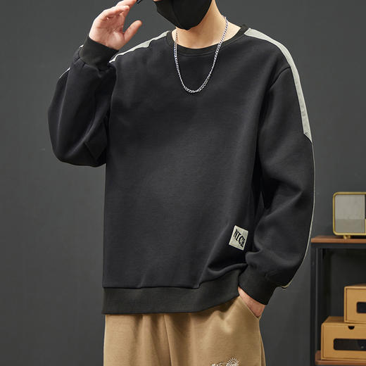 【新款DYY】大依优型大码圆领卫衣男宽松休闲上衣胖子加肥加大男士潮流 商品图6