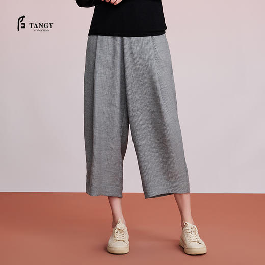 TANGY Collection天意精品2024秋冬简约复古风女士休闲L243503 商品图0