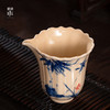 问鼎器度汝窑鹅黄青花馨香公杯（清竹幽兰）（写意紫藤）（缺货） 商品缩略图3