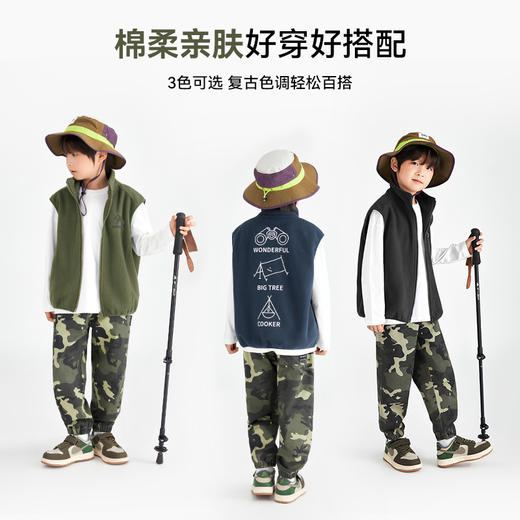 【团购价39.9】多多家男童摇粒绒马甲儿童春秋季2024新款中大童秋装背心外套上衣9922 商品图2