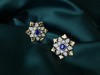 蓝宝石耳钉 1.00克拉 商品缩略图1