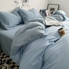 【裸睡级】2024直发良品日式小清新床上水洗棉四件套床单被套床品格子三件套四件套 商品缩略图6