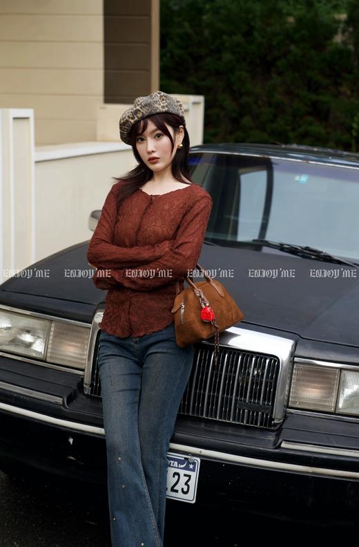 【门店同款】ENJOY秋季时光回廊蕾丝花边上衣 159196877 商品图5