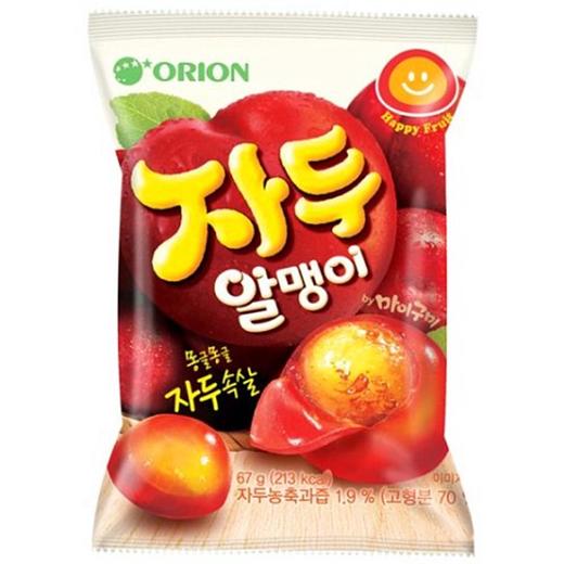 好丽友李子颗粒软糖67g오리온 자두 알맹이 젤리 商品图0