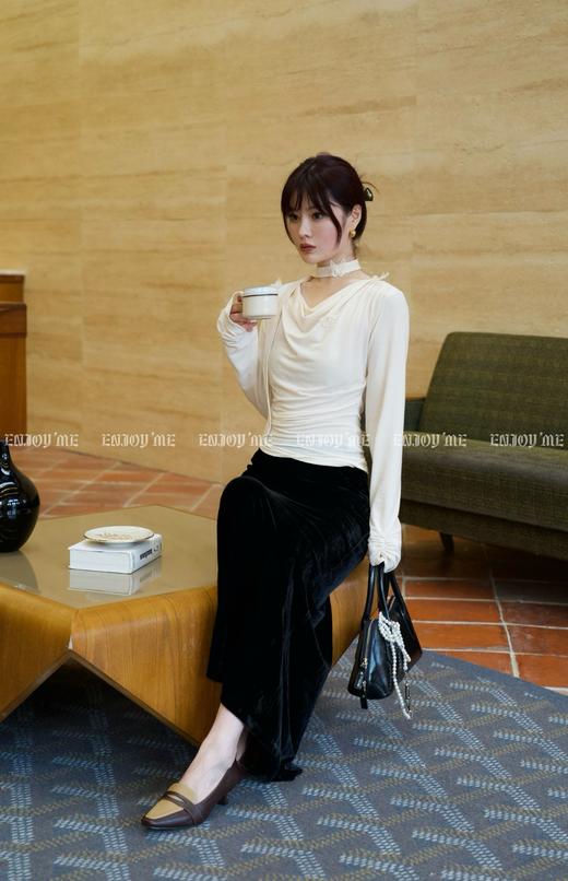 【门店同款】ENJOY秋季时光回廊垂感鱼尾长半裙 159392801 商品图9