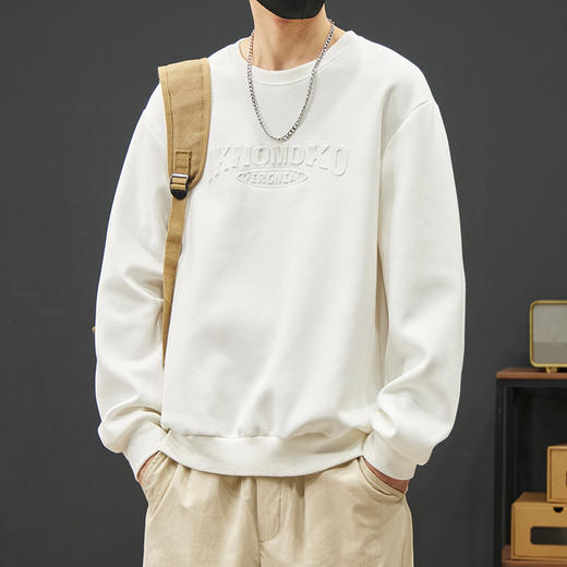 【新款DYY】大依优型大码圆领卫衣男宽松休闲上衣胖子加肥加大男士潮流 商品图4