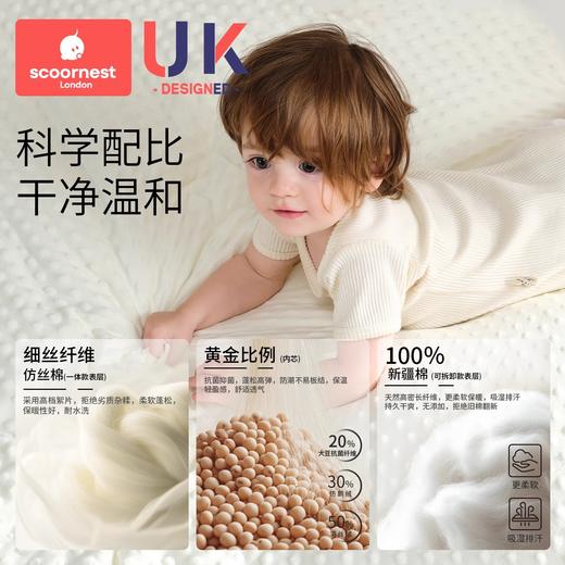 科巢新生婴儿被子秋冬宝宝专用纯棉儿童春幼儿园被芯内胆豆豆四季通用 商品图1