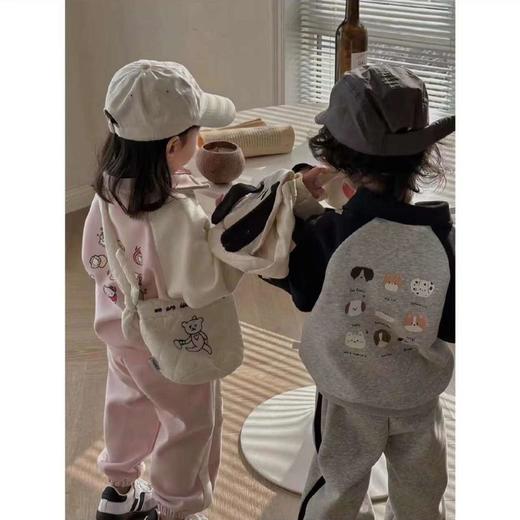 【49.9/套 网红款】2024新款儿童卫衣套装男女童卫衣两件套休闲百搭洋气华棉抗起球聚 商品图0