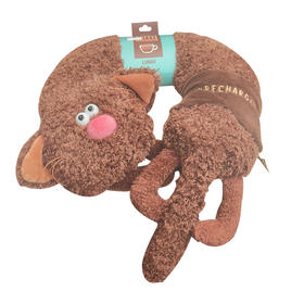 Budibasa 咖啡喵呜旅行枕头和睡眠眼罩