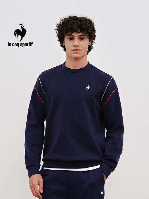 【大都会店】乐卡克 法国公鸡2024春秋季男士圆领舒适柔软百搭运动卫衣套头衫 L241MCNA2019 商品图4