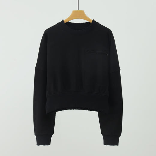 大落肩短款基础版休闲松弛感卫衣880012 预售7天 商品图5