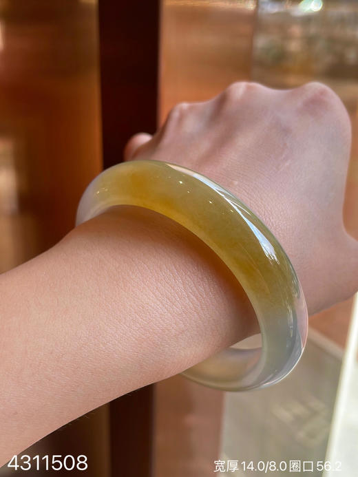 冰黄翡福镯【4311508】圈口56.2～具体价格微信咨询 商品图3