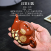 梵匠丨汉棠石瓢·莲藕款 宜兴紫砂壶 250CC 朱泥 全手、彩泥绘画技艺 商品缩略图5